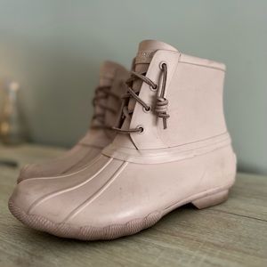 Sperry light pink Rain Boots - size 8